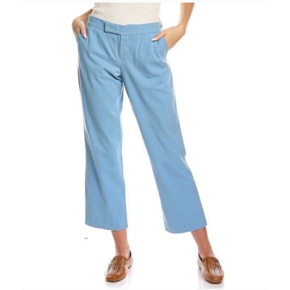 Frances Valentine Chloe Pant In Light Blue Size 10 Relaxed Trouser NWT